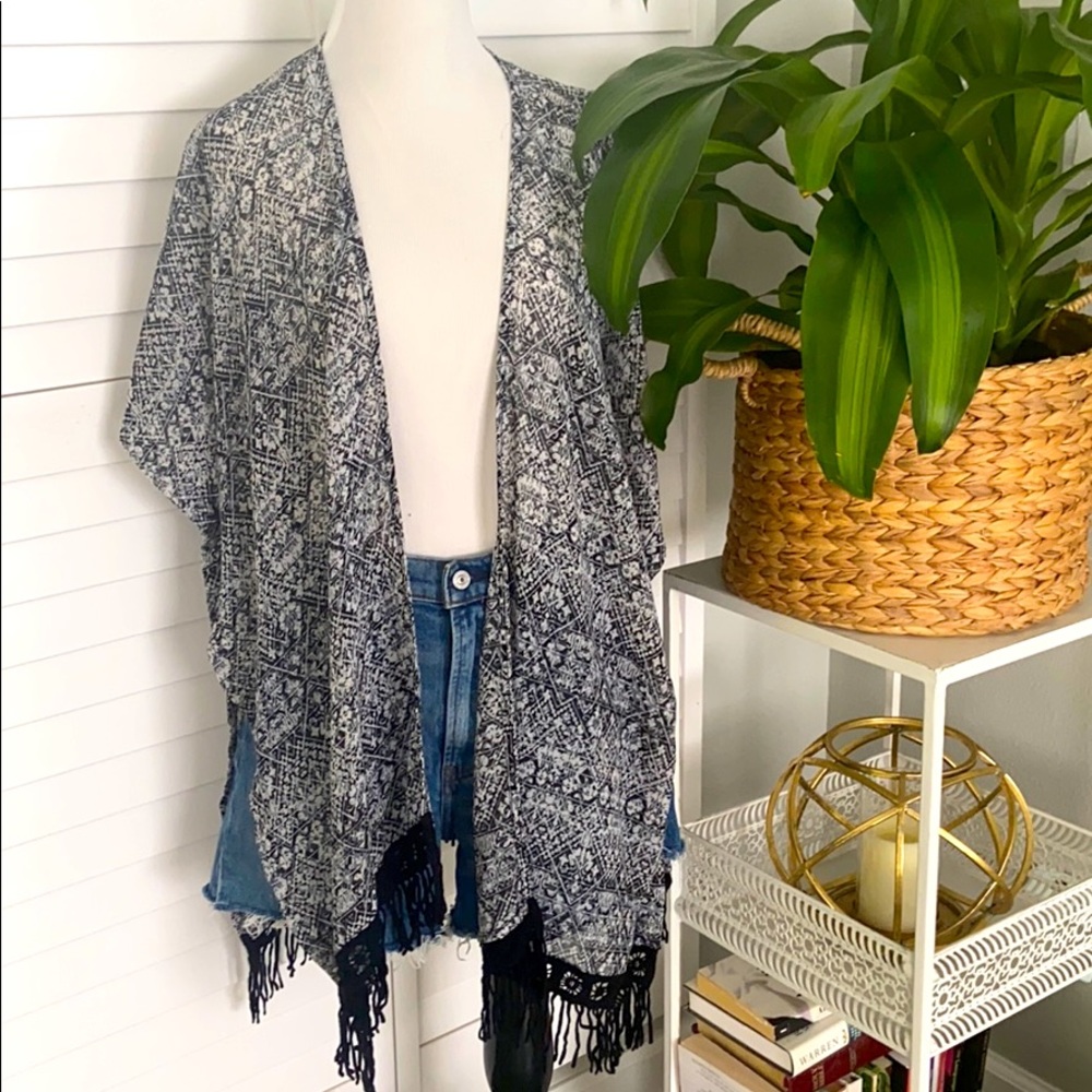 Bobeau boho kimono beach swim coverup